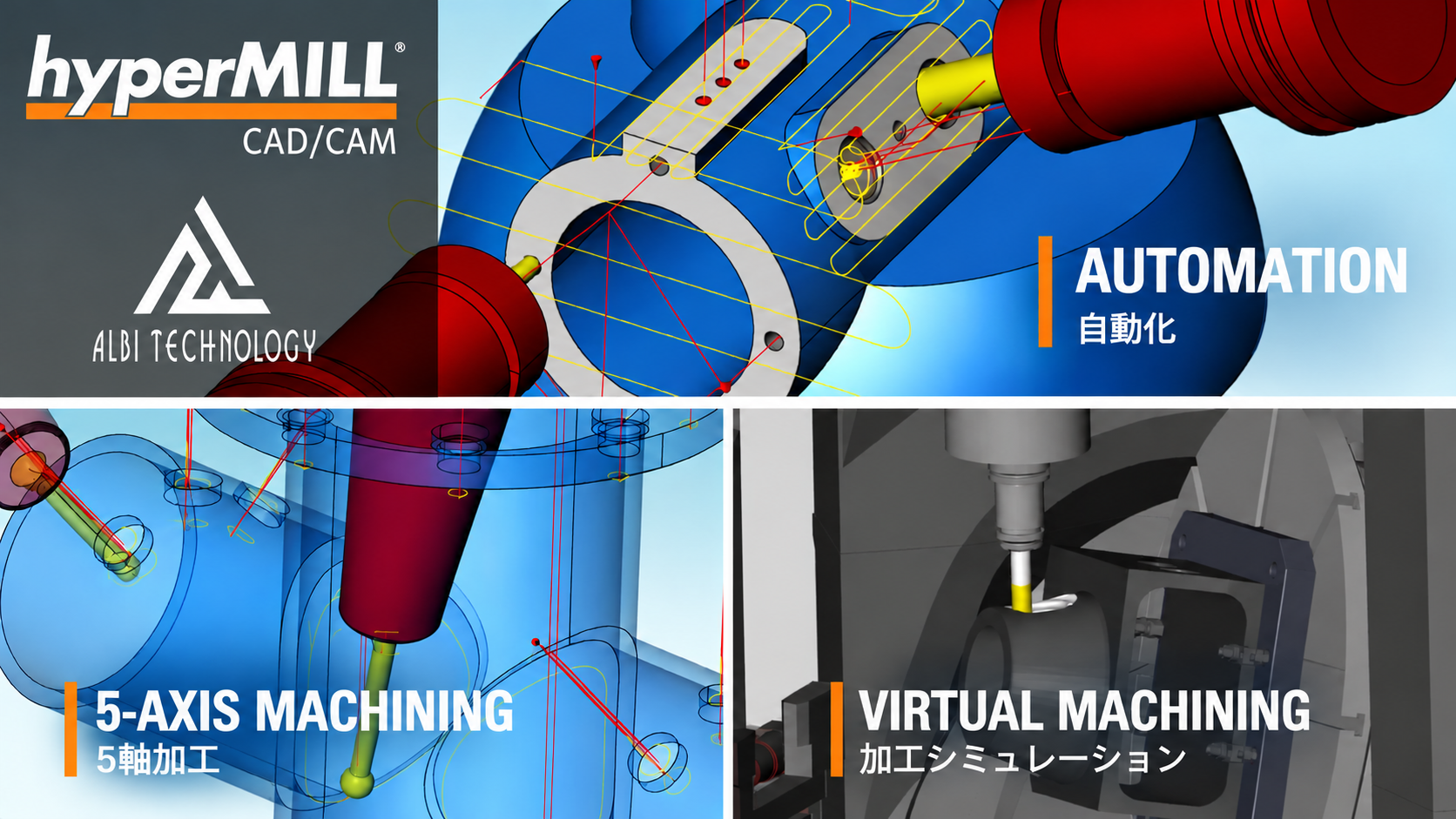 【動画公開】hyperMILLの特長を2分で紹介｜高性能CAD/CAM・5軸加工・自動化・シミュレーション
